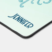 Schattigee en Leuke Blauw-Groene Kwallen Bureaumat (Hoek)