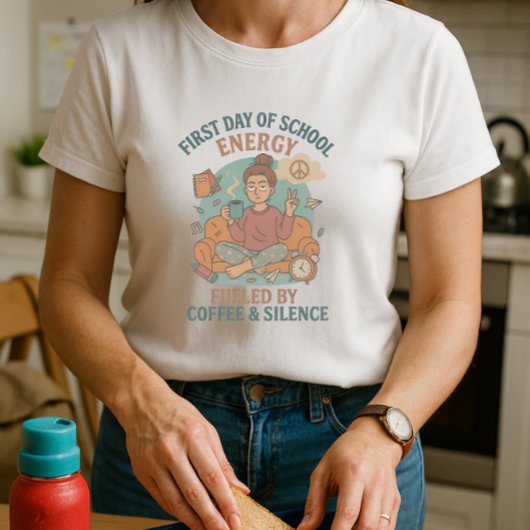 Schattigee en leuke ouder; eerste dag van de schoo t-shirt