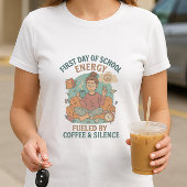 Schattigee en leuke ouder; eerste dag van de schoo t-shirt