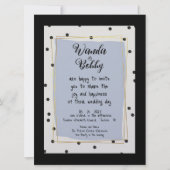 Schattigee en leuke Polka Dot bruiloft uitnodiging (Voorkant)