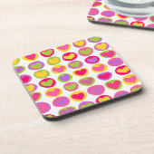 Schattigee en leuke veelkleurige Valentijnsdag har Drankjes Onderzetter (Linkerzijde)