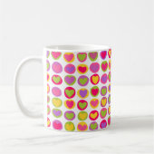 Schattigee en leuke veelkleurige Valentijnsdag har Koffiemok (Links)