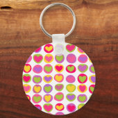 Schattigee en leuke veelkleurige Valentijnsdag har Sleutelhanger (Voorkant)