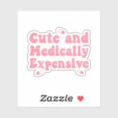 Schattigee en medisch kostbare chronische ziekte sticker (Vel)