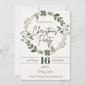 Schattigee en moderne kerstkrans kaart (Voorkant)