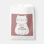 Schattigee en moderne kitten Verjaardag Bedankzakje (Voorkant)