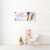 Schattigee en moderne verjaardagsfeestje horizonta spandoek (Insitu)