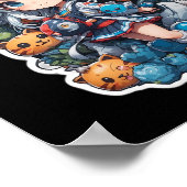 Schattigee en mooie anime stijl poster (Hoek)