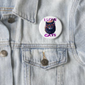 Schattigee en mooie Cat S5 Ronde Button 5,7 Cm (In situ)