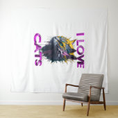 Schattigee en mooie kat S6 Wandkleed (In Situ (horizontaal))