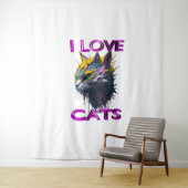 Schattigee en mooie kat S6 Wandkleed (In situ)