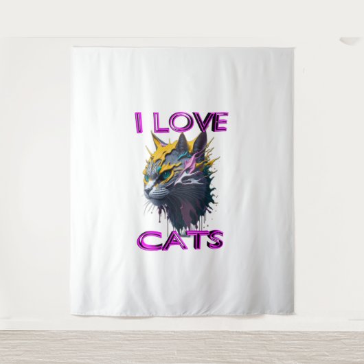 Schattigee en mooie kat S6 Wandkleed (Voorkant)