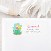 Schattigee en mooie zeemeermin, voor meisjes etiket (Insitu)