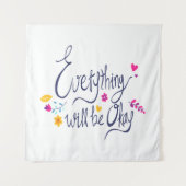 Schattigee en ontroerende Gezegden van Kinder Grap Wandkleed (Voorkant)