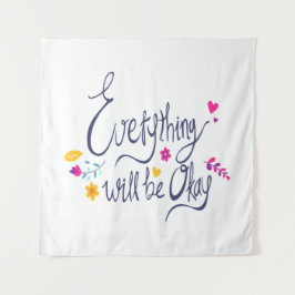 Schattigee en ontroerende Gezegden van Kinder Grap Wandkleed