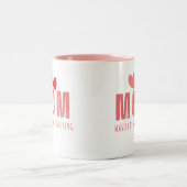 Schattigee en oprechte Moederdag Coffee Mok (Center)