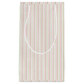 Schattigee en  pastelstrepen. klein cadeauzakje (Voorkant)