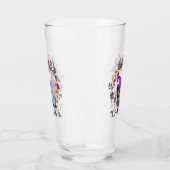 Schattigee en Punny Witch Cat Glas (Links)