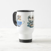 Schattigee en Sassy Owl-Stickers personaliseren ko Reisbeker (Voorkant links)