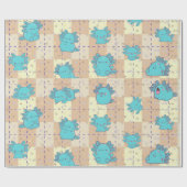 Schattigee en Schattige Axolotl Cadeaupapier (Vlak)