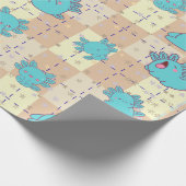 Schattigee en Schattige Axolotl Cadeaupapier (Hoek)