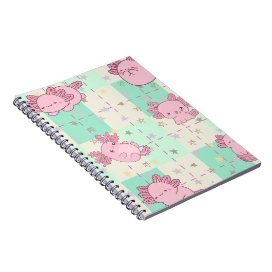 Schattigee en Schattige Axolotl Notitieboek (Rechterzijde)