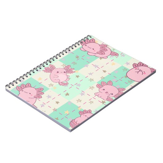 Schattigee en Schattige Axolotl Notitieboek (Linkerzijde)