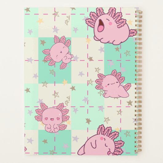 Schattigee en Schattige Axolotl Planner (Achterkant)