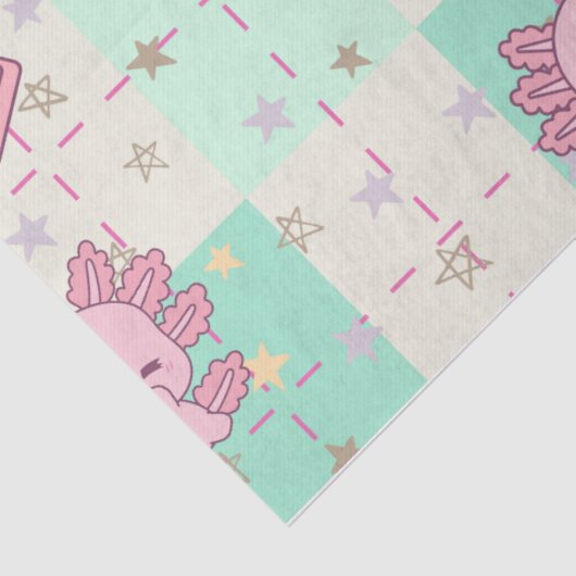 Schattigee en Schattige Axolotl Tissuepapier (Detail)