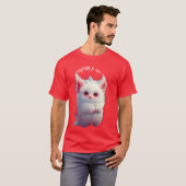 Schattigee en Schattige Fluffy Creature Fantasy T-shirt (Voorkant volledig)