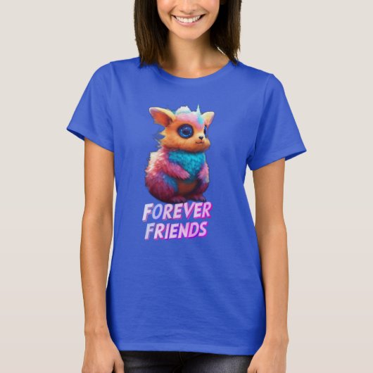 Schattigee en Schattige "Forever Friends" Fantasy T-shirt (Voorkant)
