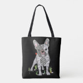 Schattigee en Schattige Franse Bulldog Canvas tas (Achterkant)