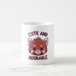 Schattigee en Schattige Rode Panda Koffiemok