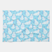 Schattigee en Schattige sneeuwman keukenhanddoek (Horizontaal)