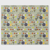 Schattigee en Schattige Vaderdag Cadeaupapier (Vlak)