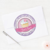 Schattigee en Speelse Cupcake Box Stickers (Envelop)
