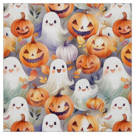 Schattigee en spookachtige geesten en Jack O-lanta Stof