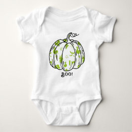 Schattigee en spookachtige groene Jack-O'-Lantern Romper