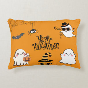 Schattigee en spookachtige Halloween Accent Kussen