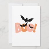 Schattigee en spookachtige Halloween-feestuitnodig Kaart (Achterkant)