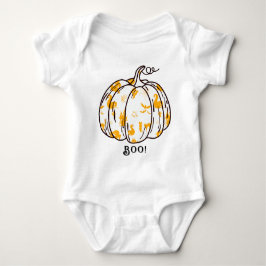 Schattigee en spookachtige Oranje Jack-O'-Lantern Romper
