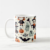 Schattigee en Spooky Halloween Pattern Mok (Links)