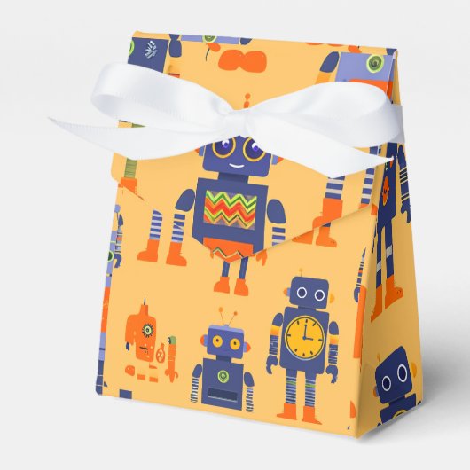 Schattigee en unieke robots geven de voorkeur aan  bedankdoosjes (Voorkant Zijde)