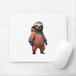 Schattigee en vriendelijke luiaard illustratie muismat