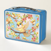 Schattigee en vrolijke vogels tussen de voorjaarsb (Achterkant)