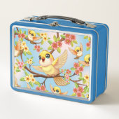 Schattigee en vrolijke vogels tussen de voorjaarsb (Voorkant)