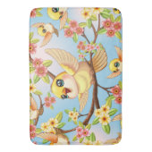 Schattigee en vrolijke vogels tussen de voorjaarsb badmat (Voorkant Verticaal)