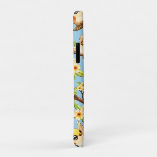 Schattigee en vrolijke vogels tussen de voorjaarsb Case-Mate iPhone case (Achterkant/rechts)