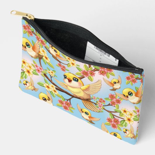 Schattigee en vrolijke vogels tussen de voorjaarsb etui (Open)