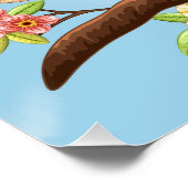 Schattigee en vrolijke vogels tussen de voorjaarsb perfect poster (Hoek)